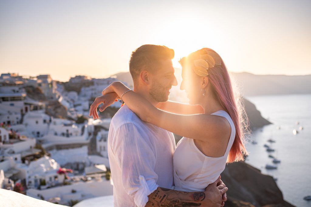 santorini engagement photographer