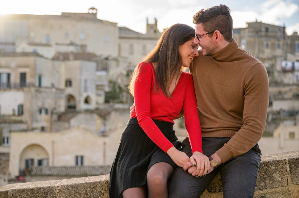 Wedding proposal photographer in Matera