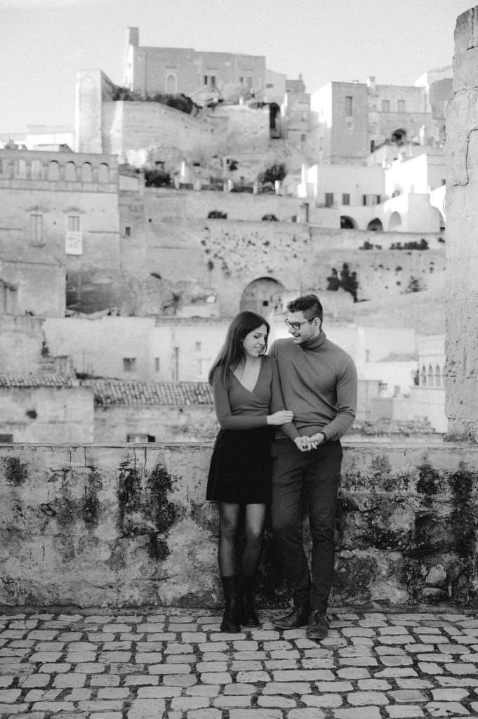 Wedding proposal photographer in Matera