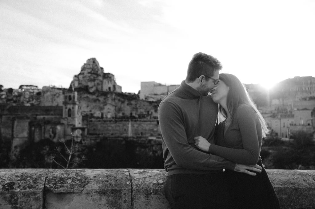 Wedding proposal photographer in Matera