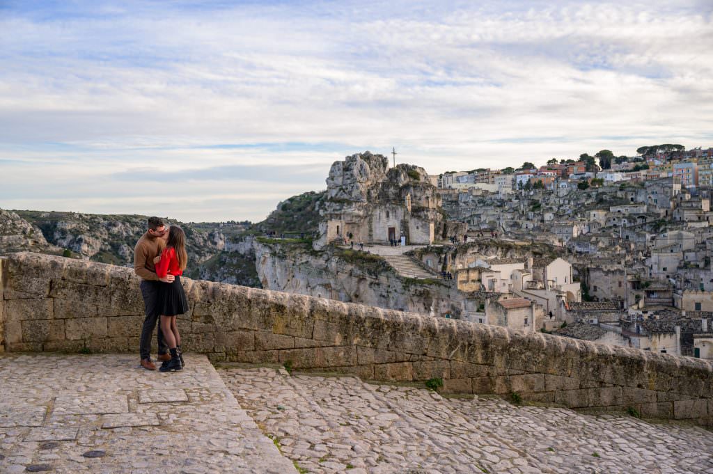 Wedding proposal photographer in Matera