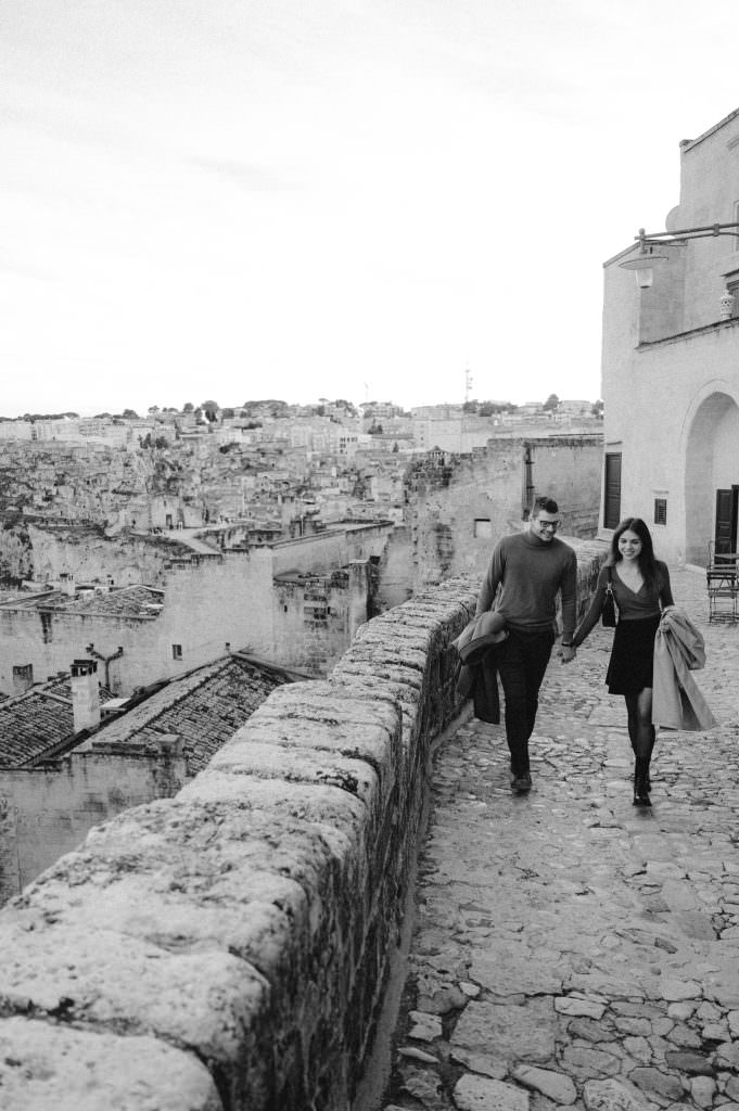 Wedding proposal photographer in Matera