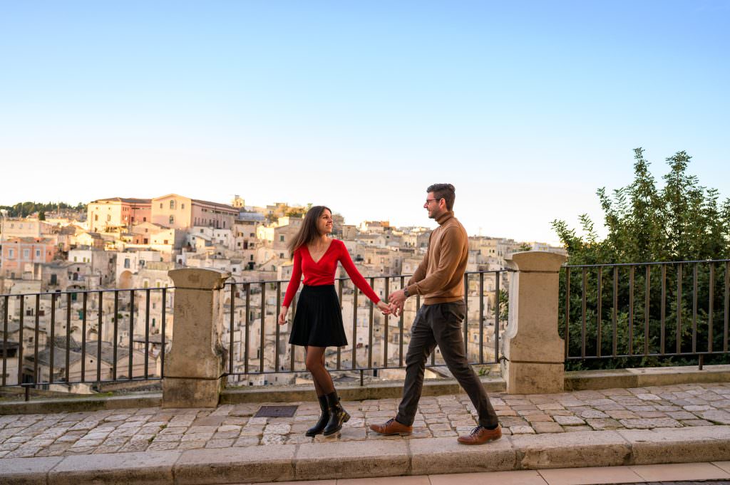 Wedding proposal photographer in Matera