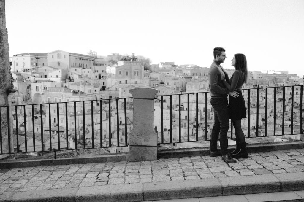 Wedding proposal photographer in Matera