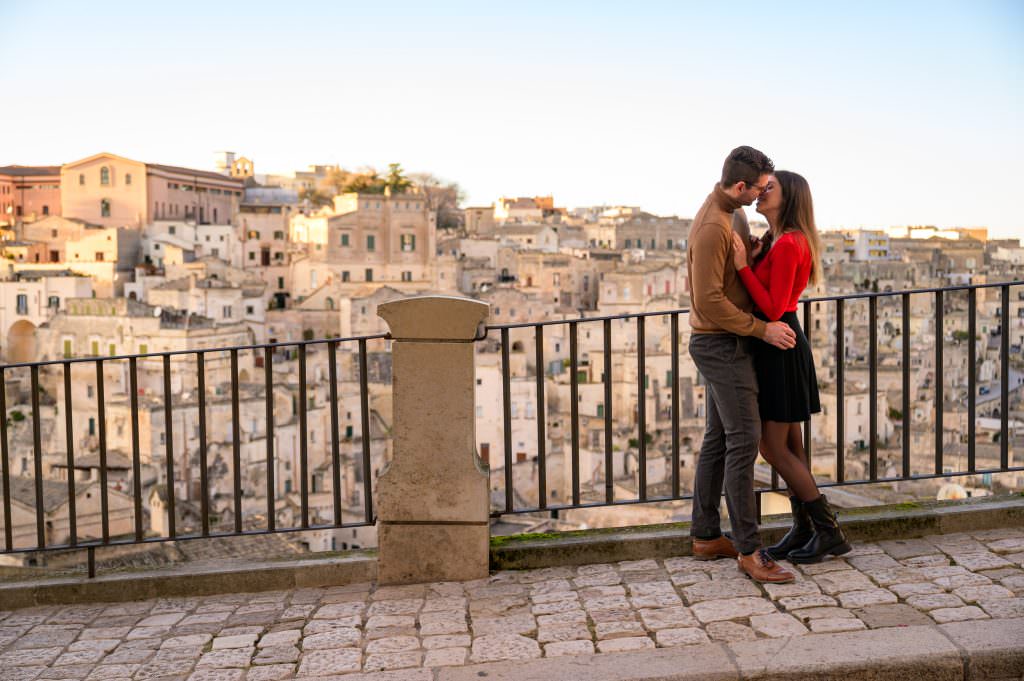 Wedding proposal photographer in Matera