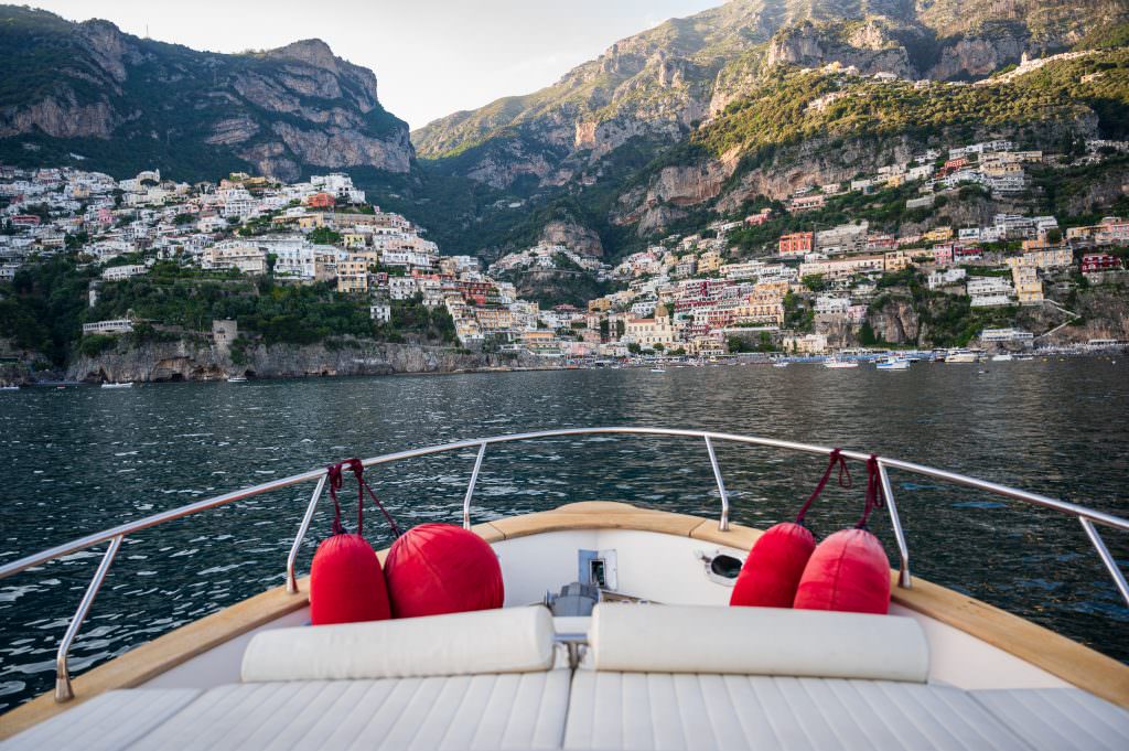 Wedding Proposal on Boat in Positano