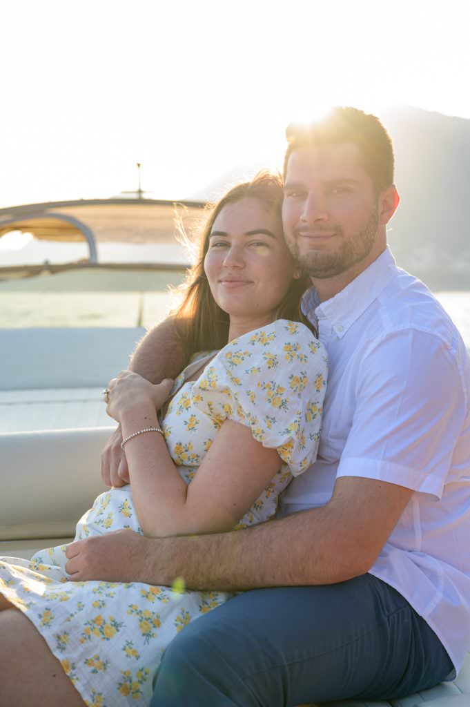 Wedding Proposal on Boat in Positano