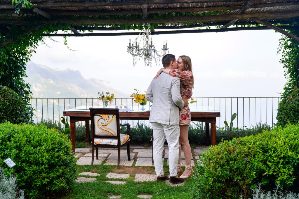 Private Terrace Dinner Proposal at Belmond Hotel Caruso