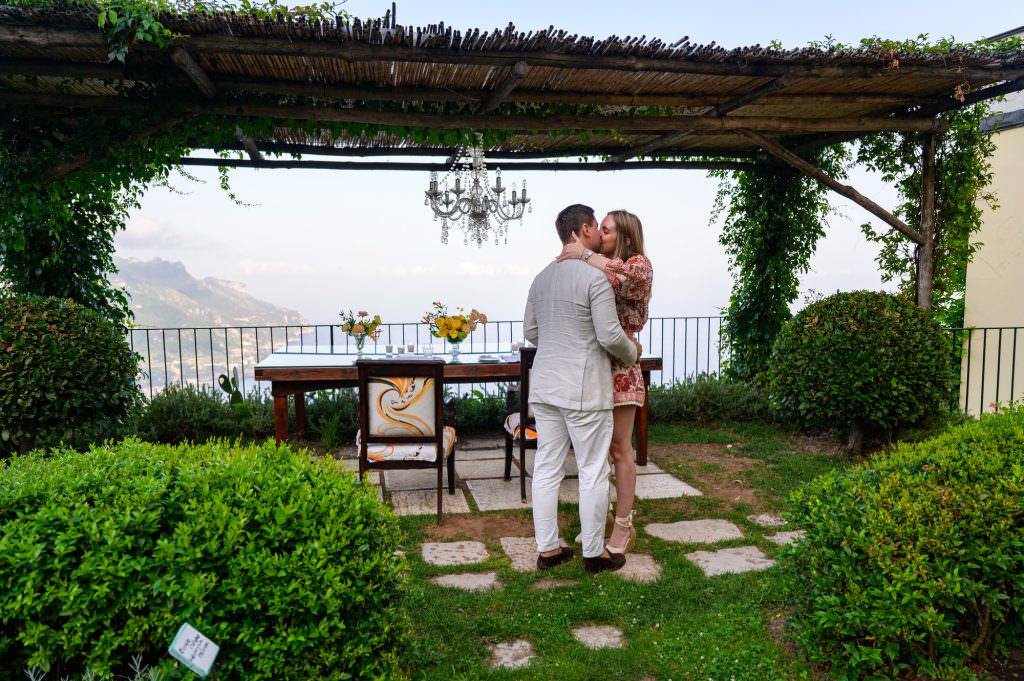 Private Terrace Dinner Proposal at Belmond Hotel Caruso