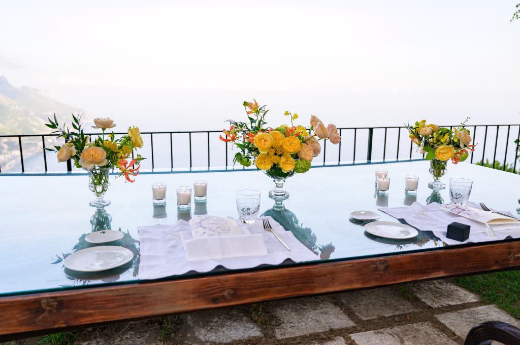 Private Terrace Dinner Proposal at Belmond Hotel Caruso
