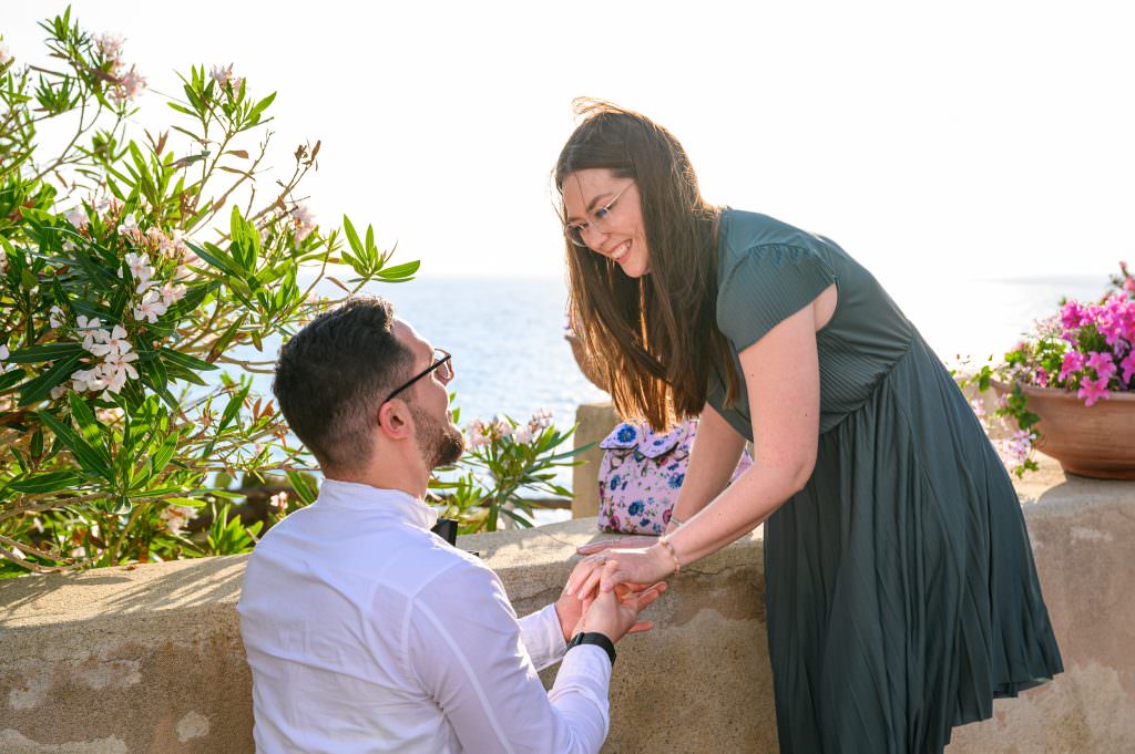 Überraschender Heiratsantrag in Tropea