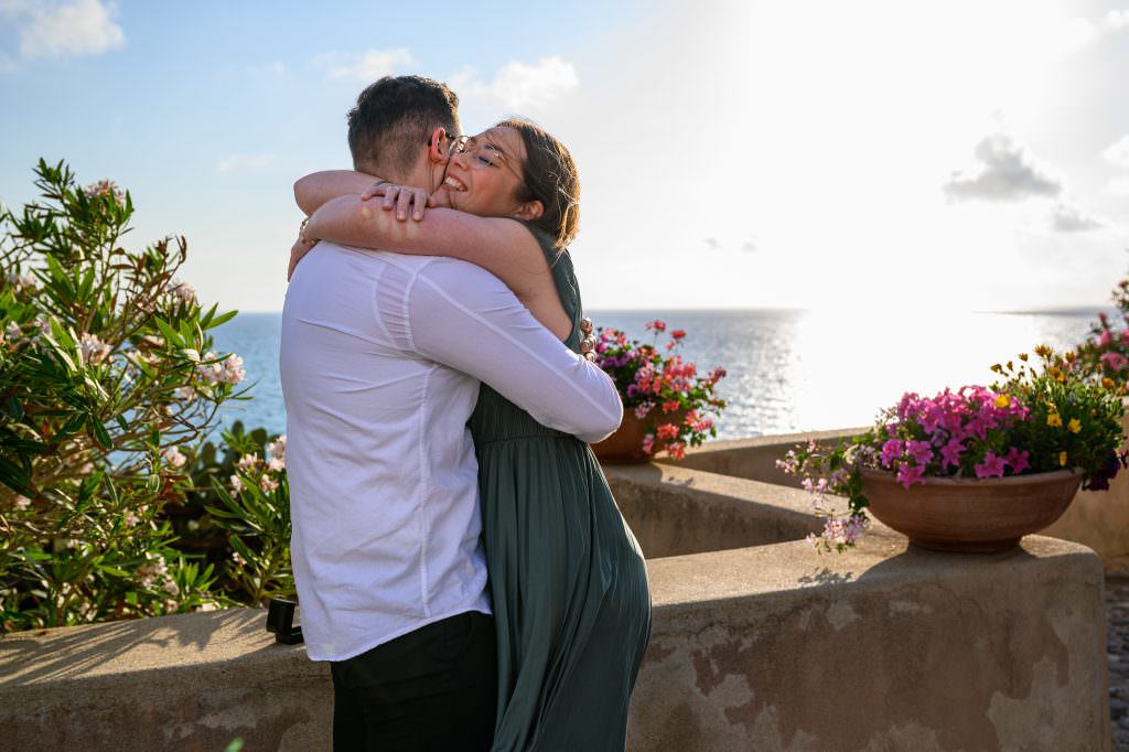 Überraschender Heiratsantrag in Tropea