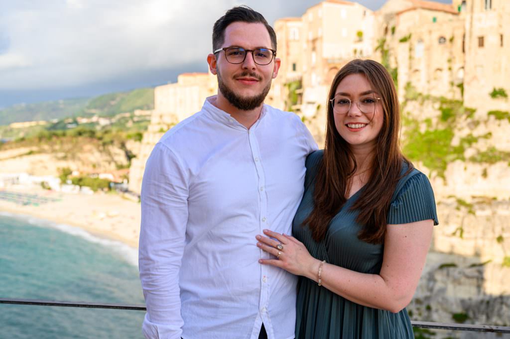 Überraschender Heiratsantrag in Tropea