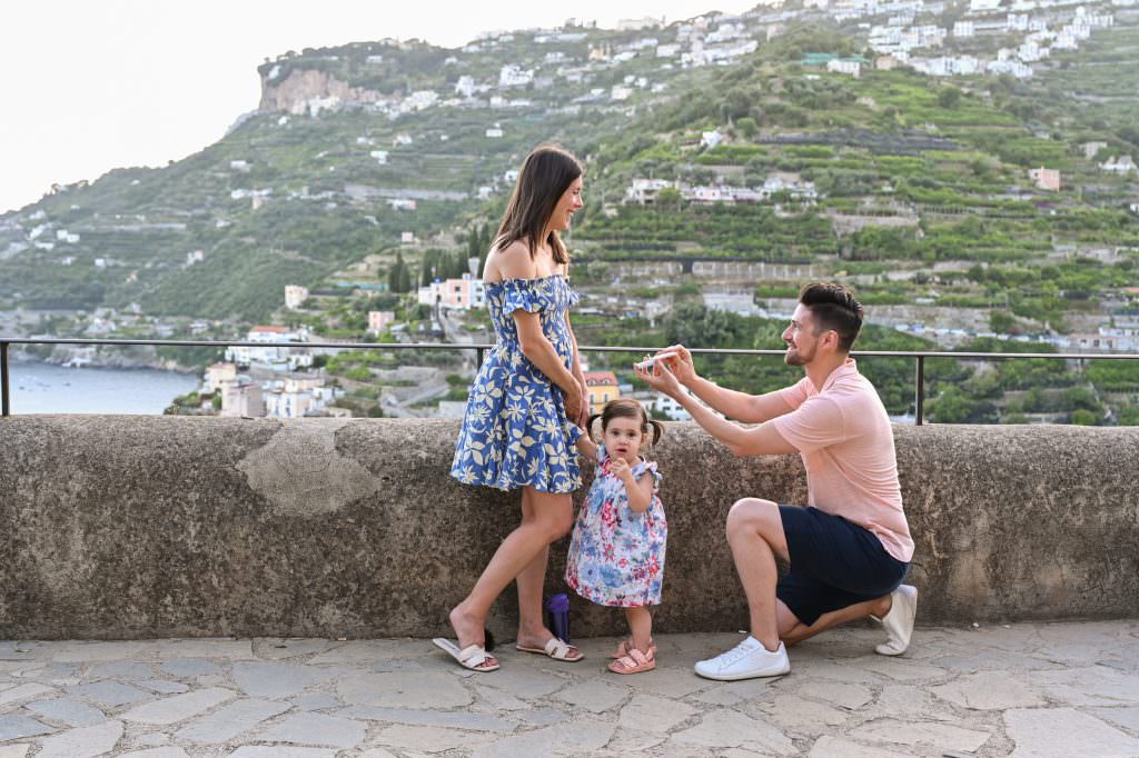 surprise wedding proposal minori