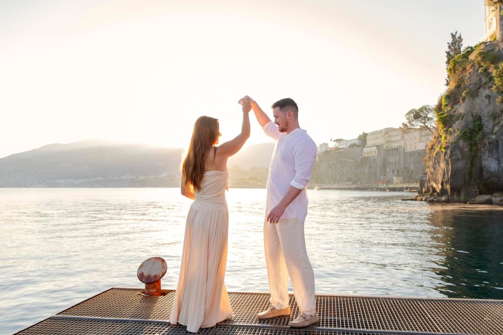 Sunrise engagement session Sorrento