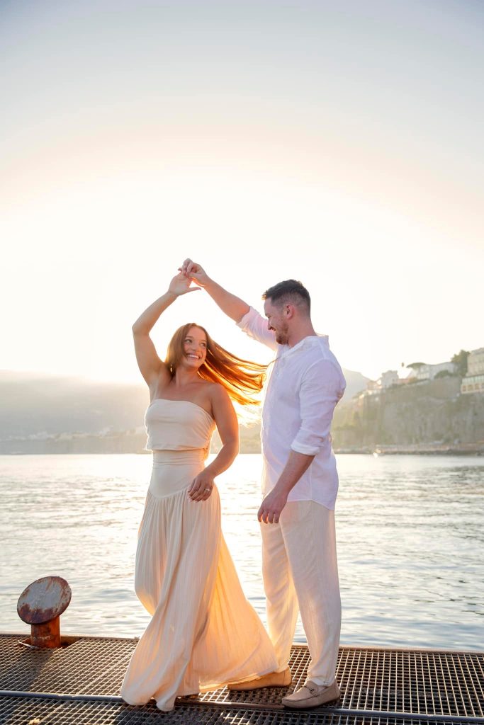 Sunrise engagement session Sorrento