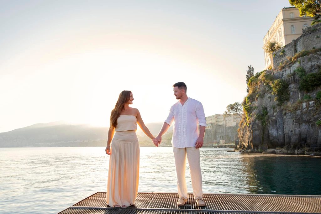 Sunrise engagement session Sorrento