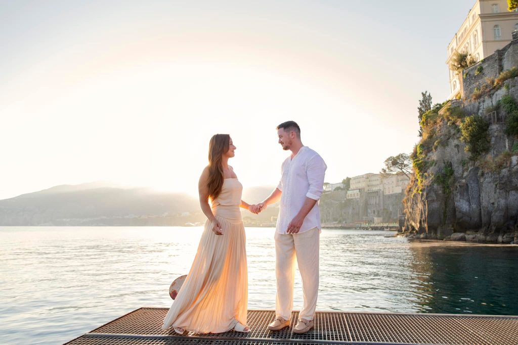 Sunrise engagement session Sorrento