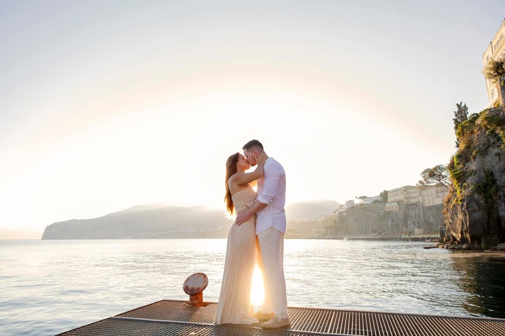 Sunrise engagement session Sorrento