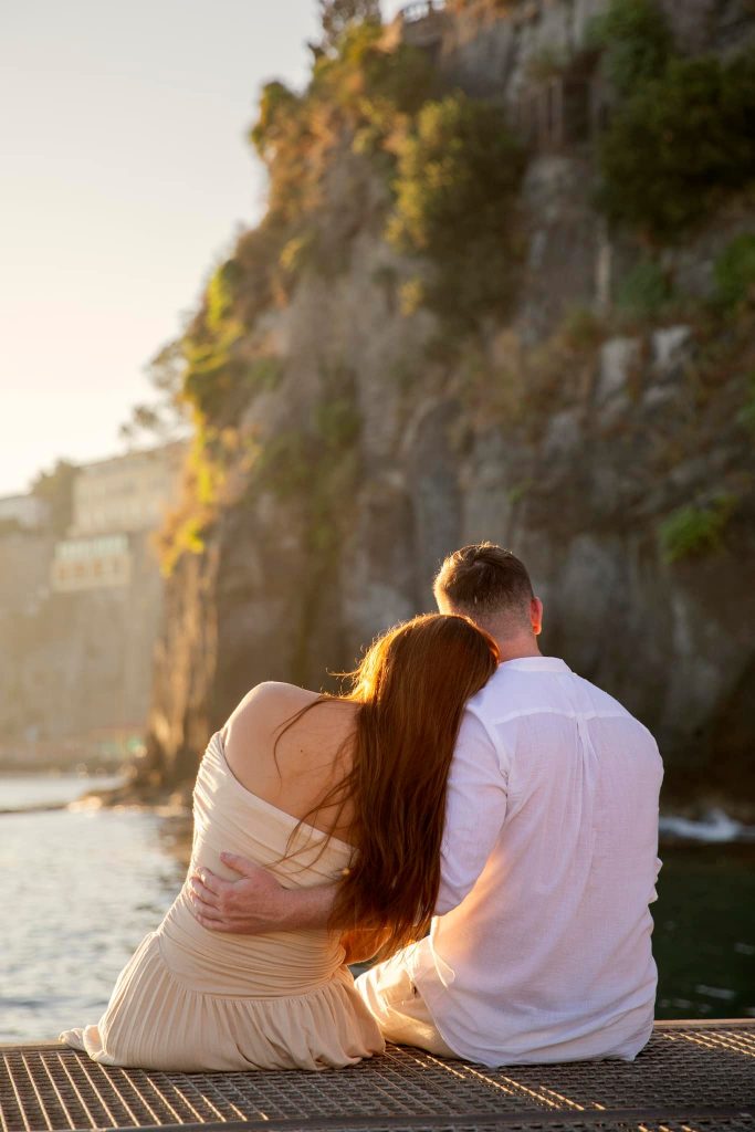 Sunrise engagement session Sorrento