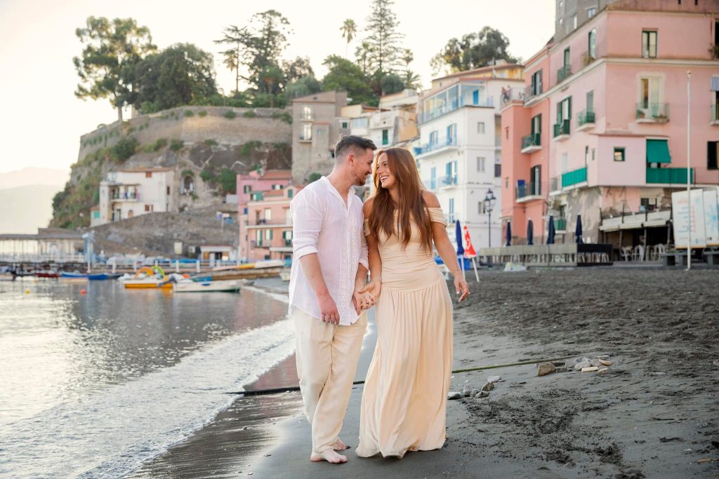 engagement photo sorrento beach