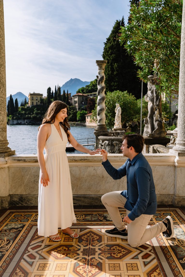 Proposal at Villa Monastero Lake Como